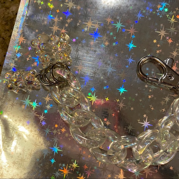 Iridescent Bear Chain Bag Charm - Picture 6 of 11